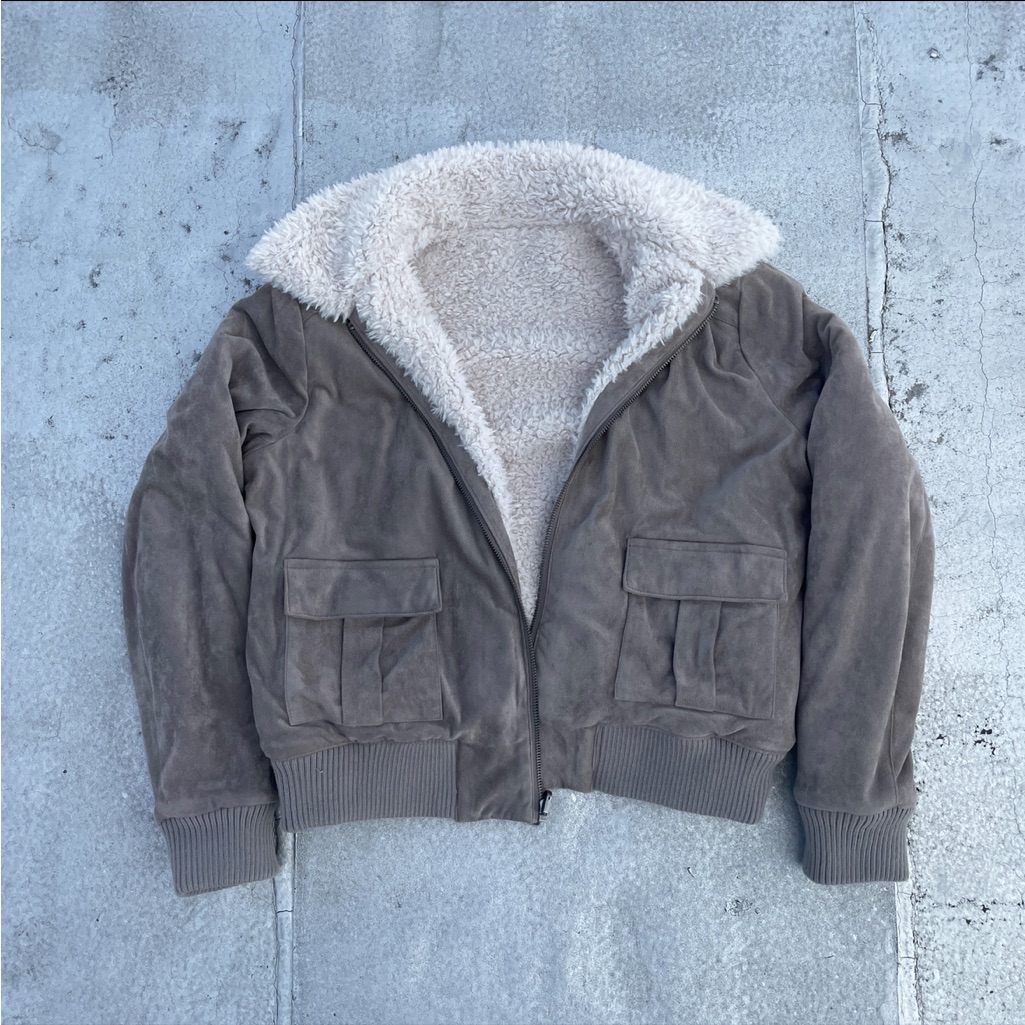 Fleece & Fur Cropped Jacket
